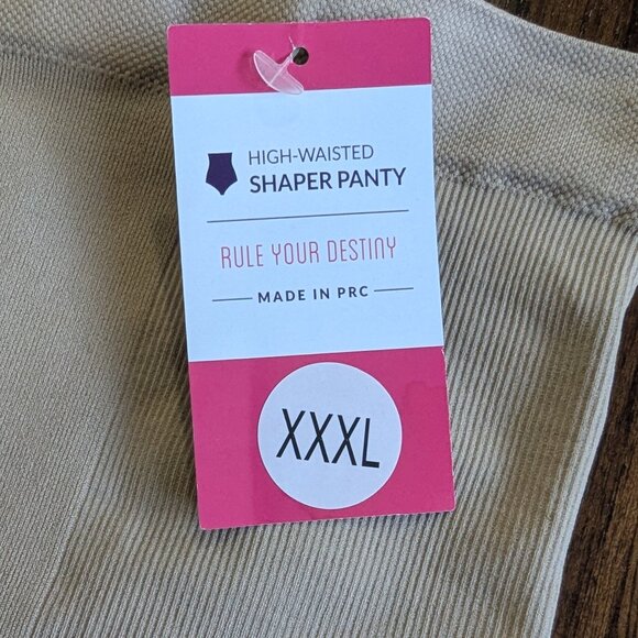 NWT Empetua Beige/Nude High Waisted Shaper Panty. Size XXXL (3XL) - Picture 5 of 5